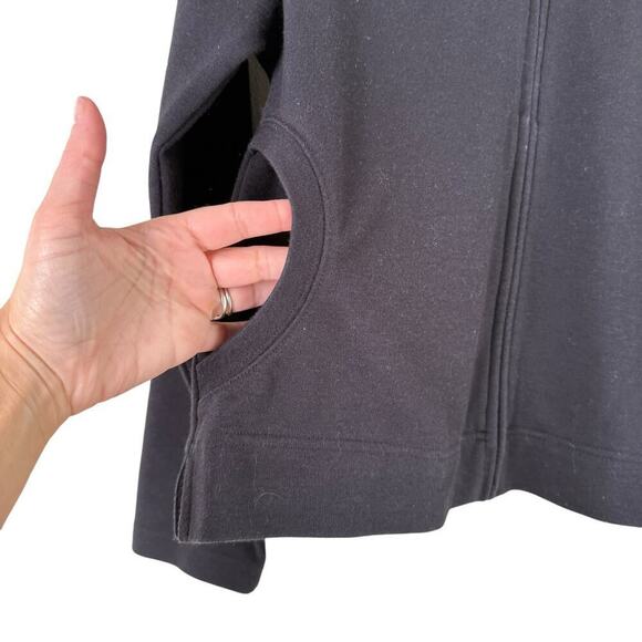 Woolrich Full Zip Short Jacket in Black Stretch Cotton, Size Medium - Picture 8 of 12